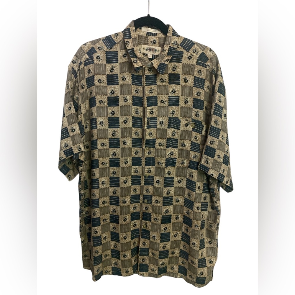 Campia Men's Checkered Short Sleeve Shirt GUC L